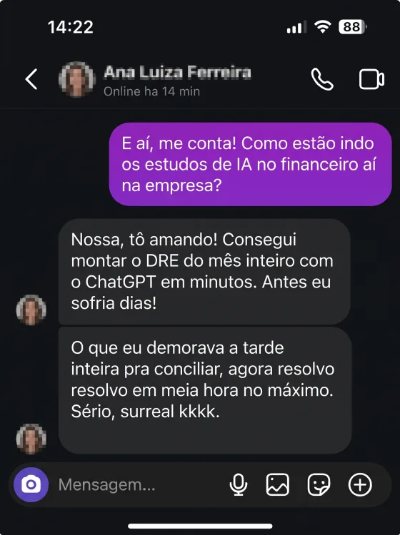 Depoimento: DRE e conciliação passaram de tarefas de horas ou dias para cerca de meia hora.